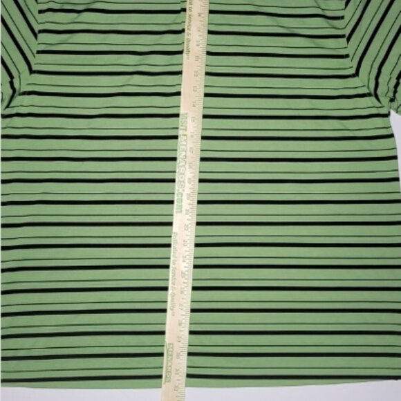 PGA Tour Mens Green and Black Striped Short Sleeve Polo Size XXL - Picture 7 of 10